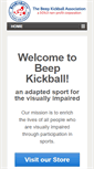 Mobile Screenshot of beepkickball.com