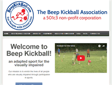 Tablet Screenshot of beepkickball.com